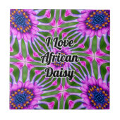 Esthetic Daisy Pattern Fliese (Vorderseite)