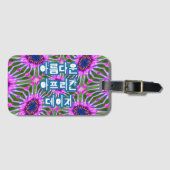 Esthetic Daisy Pattern Gepäckanhänger (Vorderseite (Horizontal))