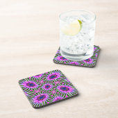 Esthetic Daisy Pattern Getränkeuntersetzer (Rechte Seite)