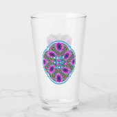 Esthetic Daisy Pattern Glas (Rückseite)