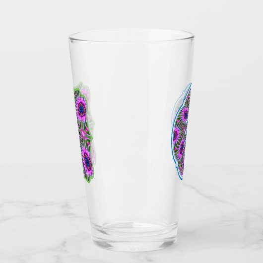 Esthetic Daisy Pattern Glas (Links)