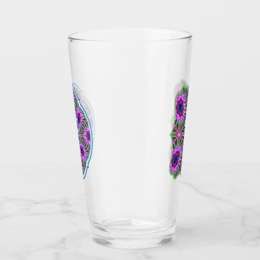 Esthetic Daisy Pattern Glas (Rechts)