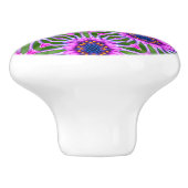 Esthetic Daisy Pattern Keramikknauf (Seitenansicht)