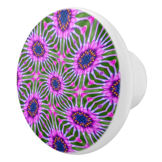 Esthetic Daisy Pattern Keramikknauf (Rechts)