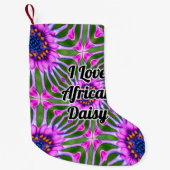 Esthetic Daisy Pattern Kleiner Weihnachtsstrumpf (Vorderseite)