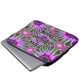 Esthetic Daisy Pattern Laptopschutzhülle (Vorne Knopf)