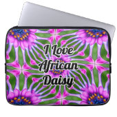 Esthetic Daisy Pattern Laptopschutzhülle (Vorderseite)