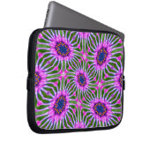 Esthetic Daisy Pattern Laptopschutzhülle (Vorne Rechts)