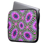 Esthetic Daisy Pattern Laptopschutzhülle (Vorderseite Links)