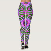 Esthetic Daisy Pattern Leggings (Rückseite)