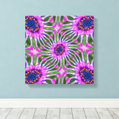 Esthetic Daisy Pattern Leinwanddruck (Insitu (Holzboden))