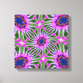 Esthetic Daisy Pattern Leinwanddruck (Vorderseite)