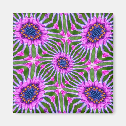 Esthetic Daisy Pattern Magnet (Vorne)