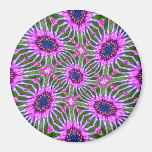 Esthetic Daisy Pattern Magnet (Vorne)