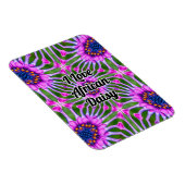 Esthetic Daisy Pattern Magnet (Rechte Seite)