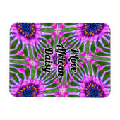 Esthetic Daisy Pattern Magnet (Horizontal)