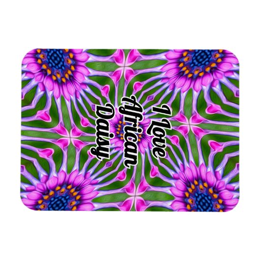 Esthetic Daisy Pattern Magnet (Horizontal)