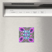 Esthetic Daisy Pattern Magnet (In Situ (Geschirrspüler))