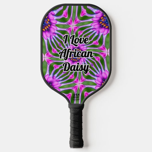 Esthetic Daisy Pattern Pickleball Schläger (Vorderseite)