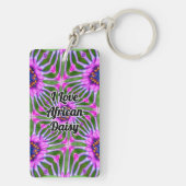 Esthetic Daisy Pattern Schlüsselanhänger (Rückseite)