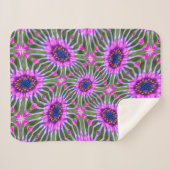 Esthetic Daisy Pattern Sherpadecke (Vorderseite (Horizontal))