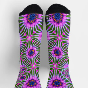 Esthetic Daisy Pattern Socken