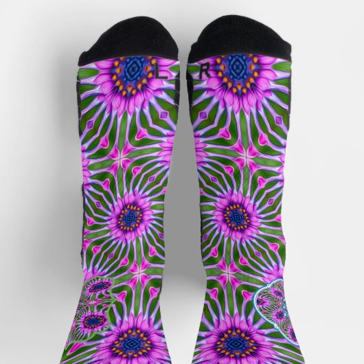 Esthetic Daisy Pattern Socken (Oben)