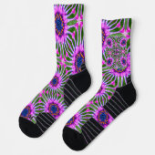 Esthetic Daisy Pattern Socken (Links)