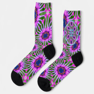 Esthetic Daisy Pattern Socken