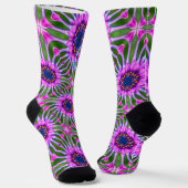 Esthetic Daisy Pattern Socken (Gewinkelt)