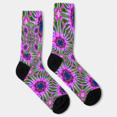 Esthetic Daisy Pattern Socken (Rechts)