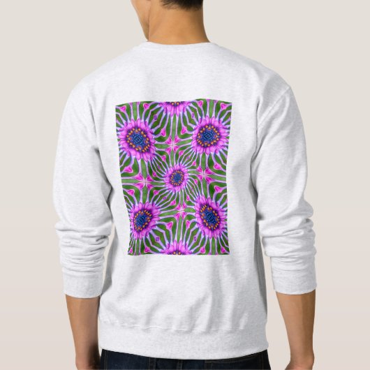Esthetic Daisy Pattern Sweatshirt (Rückseite)