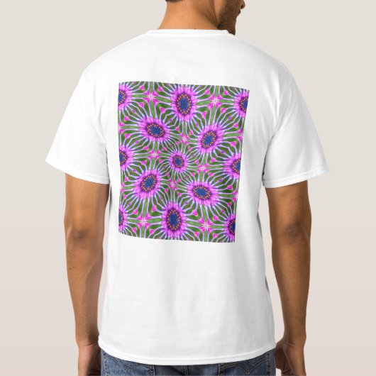 Esthetic Daisy Pattern T-Shirt (Rückseite)