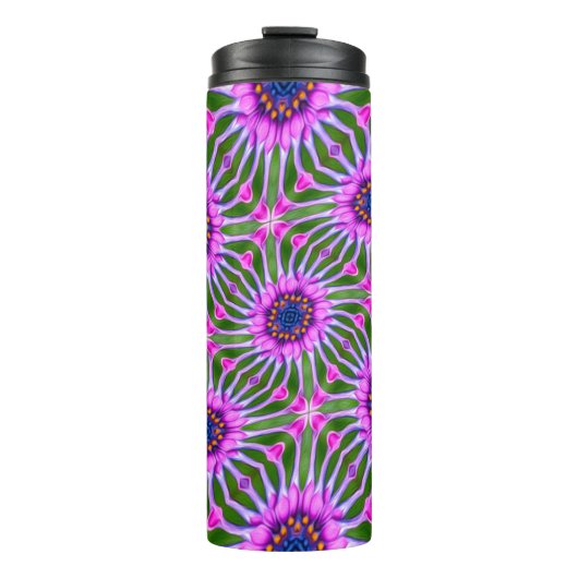 Esthetic Daisy Pattern Thermosbecher (Vorderseite)