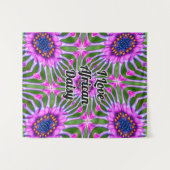 Esthetic Daisy Pattern Wandteppich (Vorderseite (Horizontal))