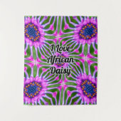 Esthetic Daisy Pattern Wandteppich (Vorderseite)