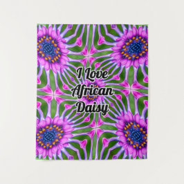 Esthetic Daisy Pattern Wandteppich
