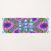 Esthetic Daisy Pattern Yogamatte (Rückseite (Horizontal))