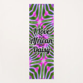 Esthetic Daisy Pattern Yogamatte (Vorderseite)