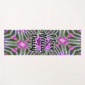 Esthetic Daisy Pattern Yogamatte (Vorderseite (Horizontal))