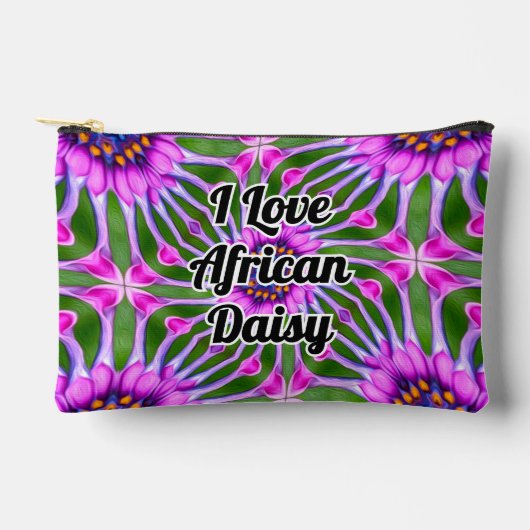 Esthetic Daisy Pattern Zubehörtasche (Vorderseite)