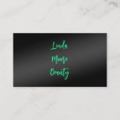 Esthetician Beauty Telefonnummerkarte (Vorderseite)