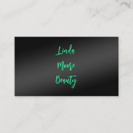 Esthetician Beauty Telefonnummerkarte