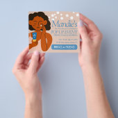 Esthetician Business Salon Pop Up Event Blue Flyer (Gruppe)