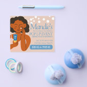 Esthetician Business Salon Pop Up Event Blue Flyer (Einzeln)