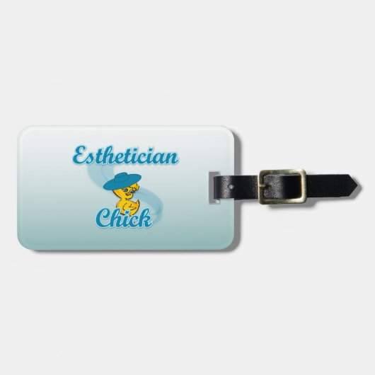Esthetician Chick Gepäckanhänger (Vorderseite horizontal)