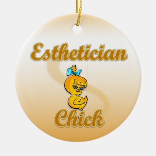 Esthetician Chick Keramikornament (Vorne)