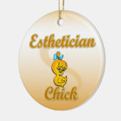 Esthetician Chick Keramikornament (Links)