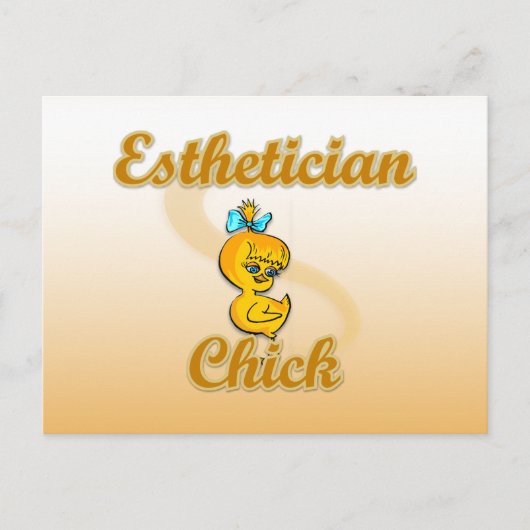 Esthetician Chick Postkarte (Vorderseite)