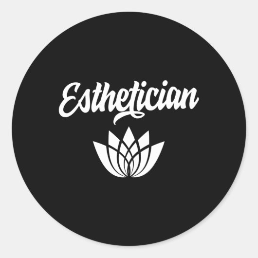 Esthetician Estheticians Professionals Team Facial Runder Aufkleber (Vorderseite)